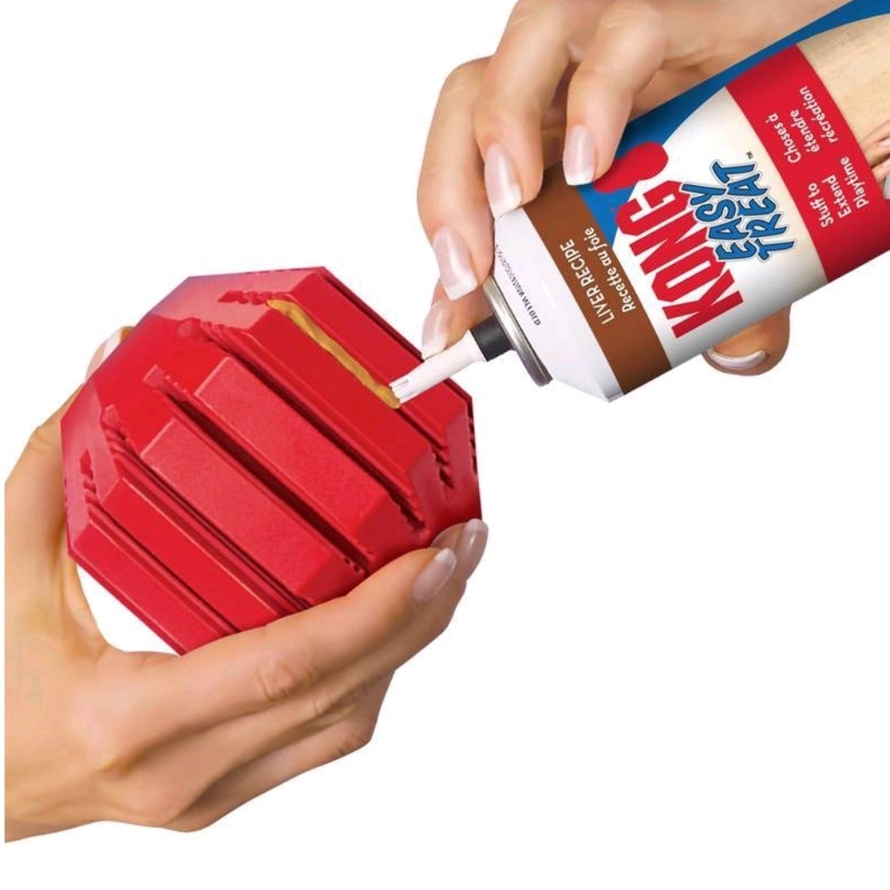 Kong stuff a ball dog toy dispenser treat